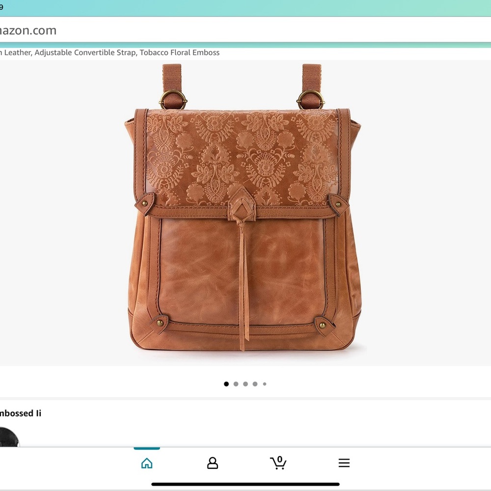 The Sak Tan Floral Embossed Backpack